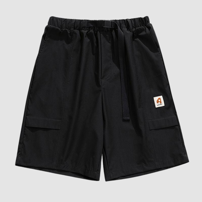 Buckle Belt Cargo Shorts