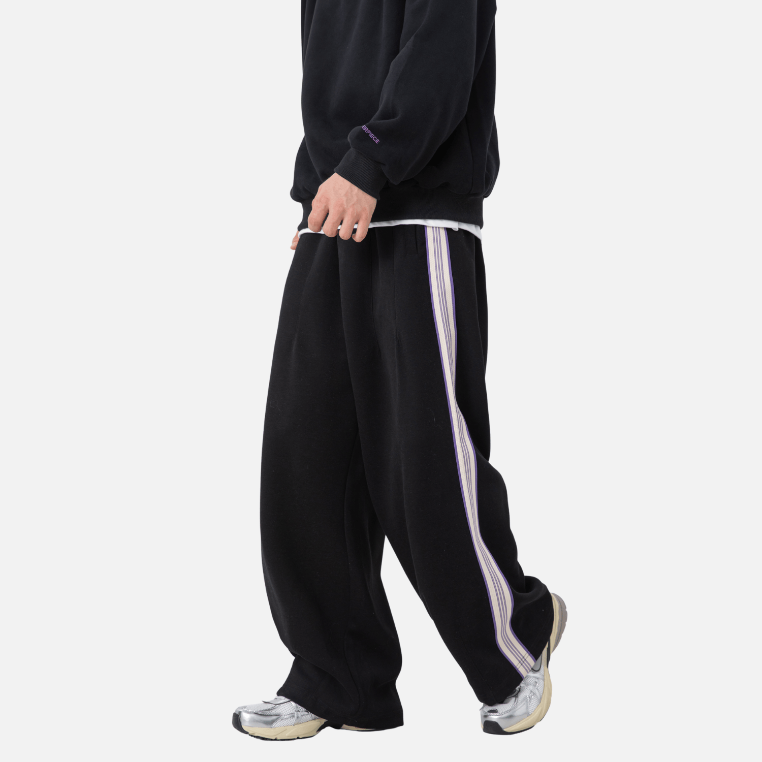 Colorblock Stripe Casual Pants