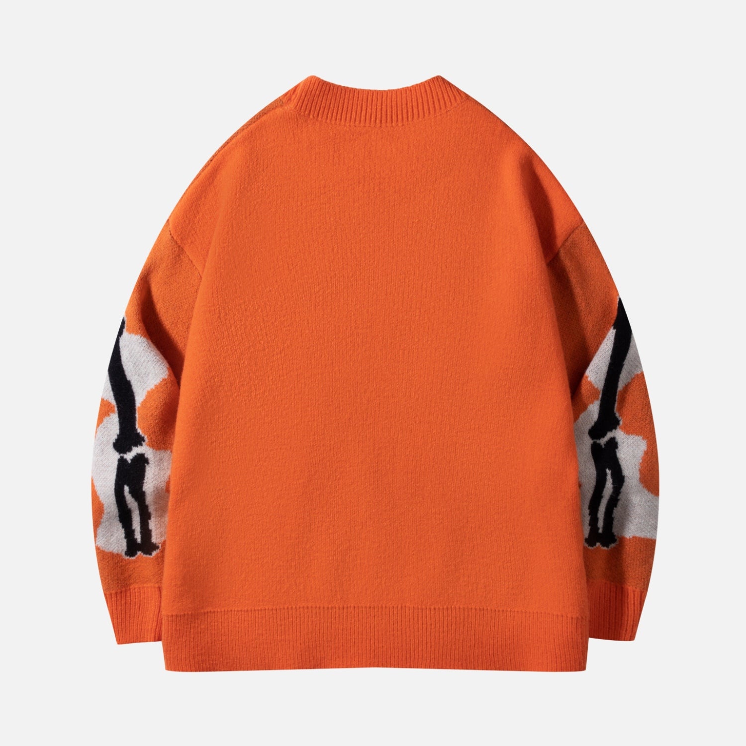 "Heart" Skeleton Pattern Knit Sweater