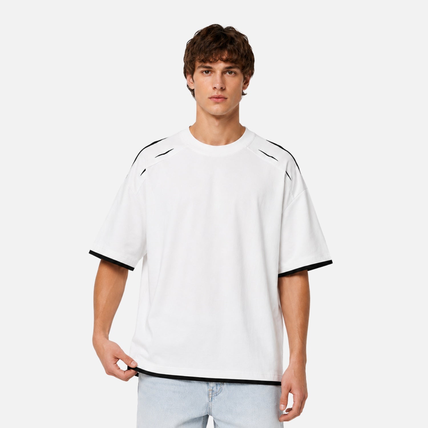 Faux-Layered Letter Graphic Tee