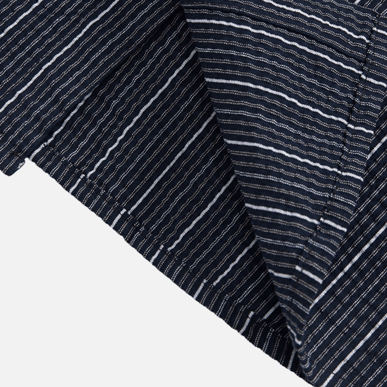 Textured Stripe Short-Sleeve Shirt