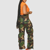 Multi-pocket Patch Camouflage Cargo Pants