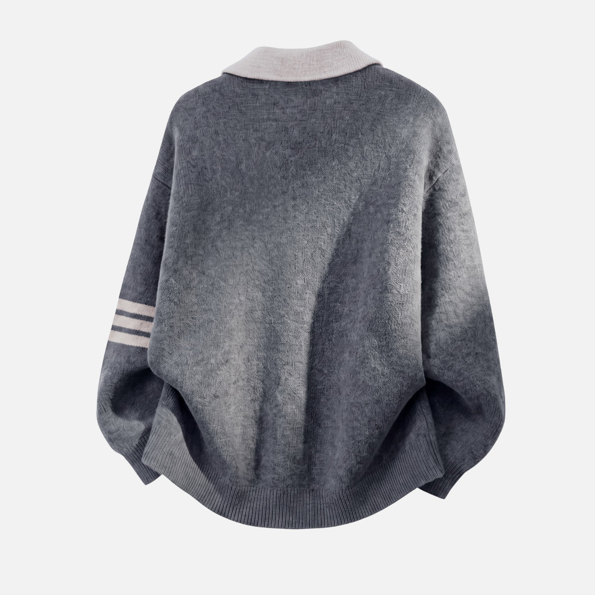 Vintage Old-Money Colorblock Polo Sweater