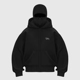 Double Hooded Zip-Up Hoodie