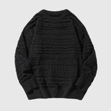 Japanese Retro Textured Knit Sweater