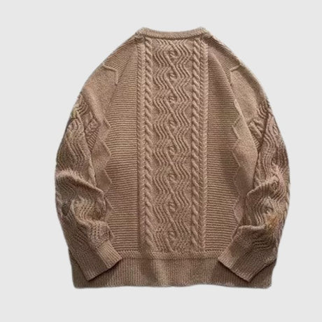 Twist Embroidered Knit Pullover