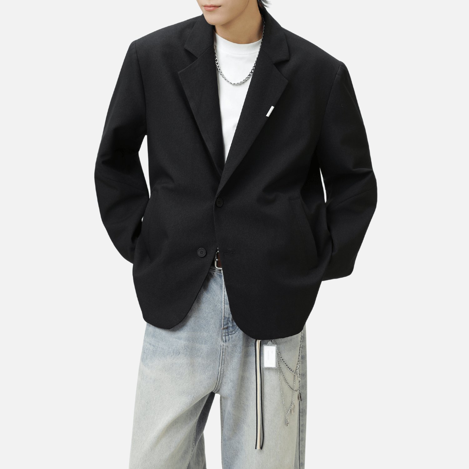 Patchwork Design Retro Blazer