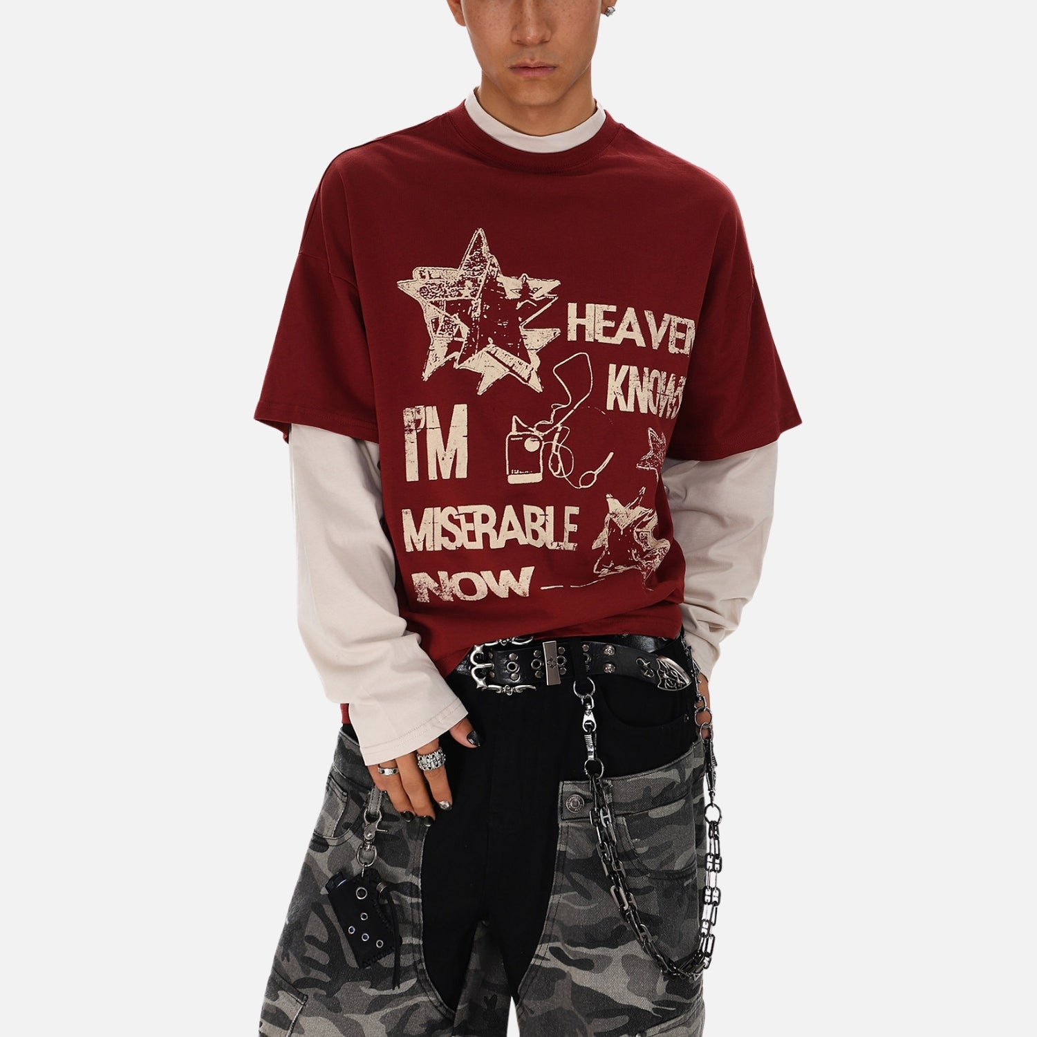 Varsity Layered Sweatshirt