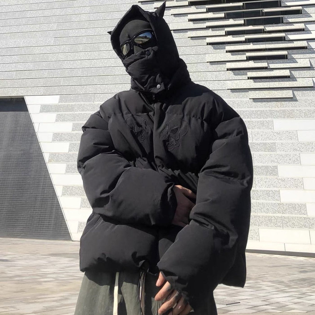 Streetwear Solid Hooded Coat