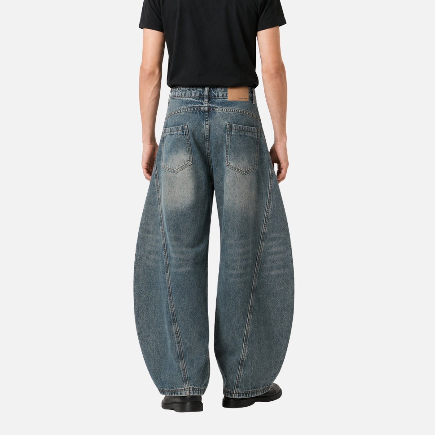 Washed Blade Baggy Jeans