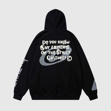 Abstract Shadow Graphic Hoodie