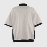 Patchwork Stand Collar Tees