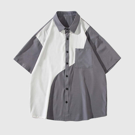 Stylish Two-Tone Casual Shirt