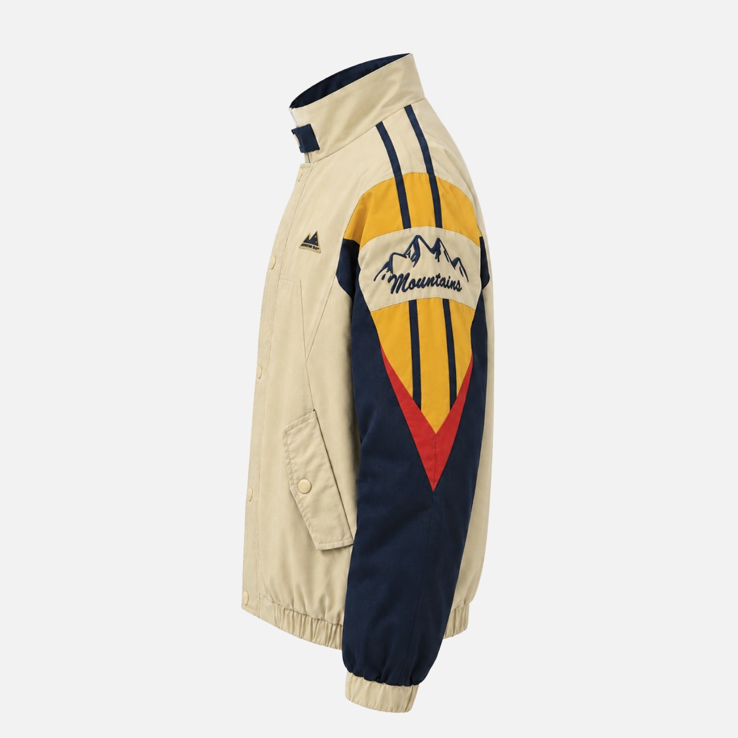 Colorblock Embroidered Jacket