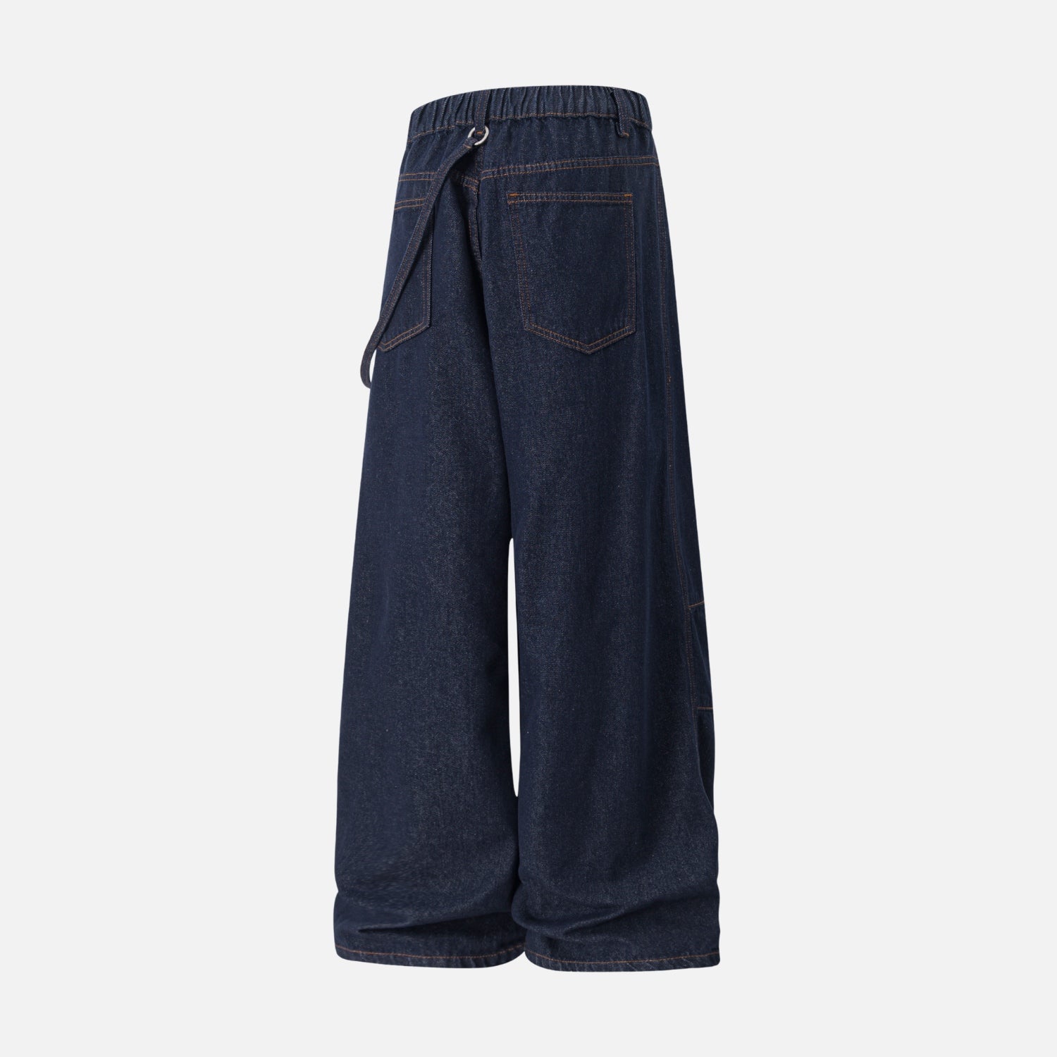 Double Pleated Baggy Jeans