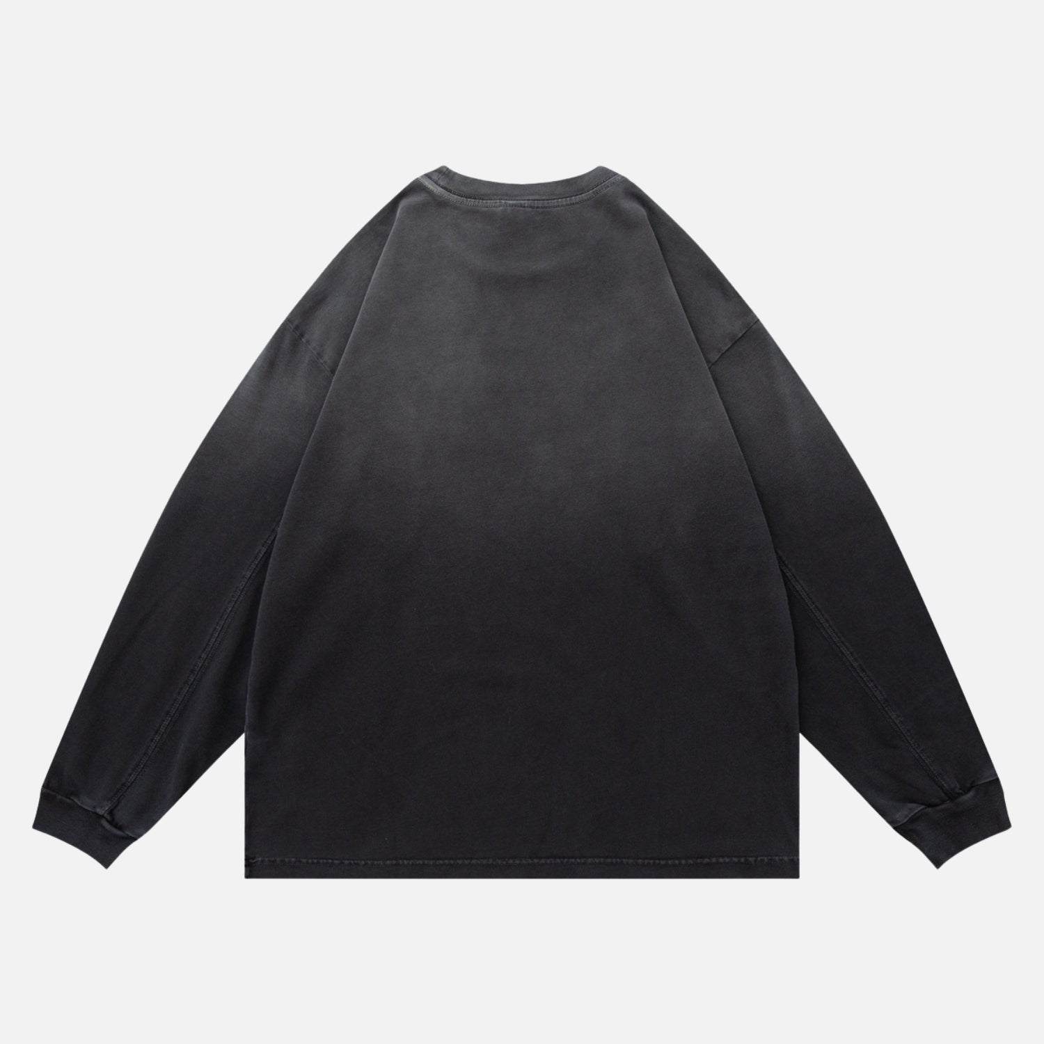 Sweatshirts aus Baumwolle mit Washed-Out-Farbverlauf