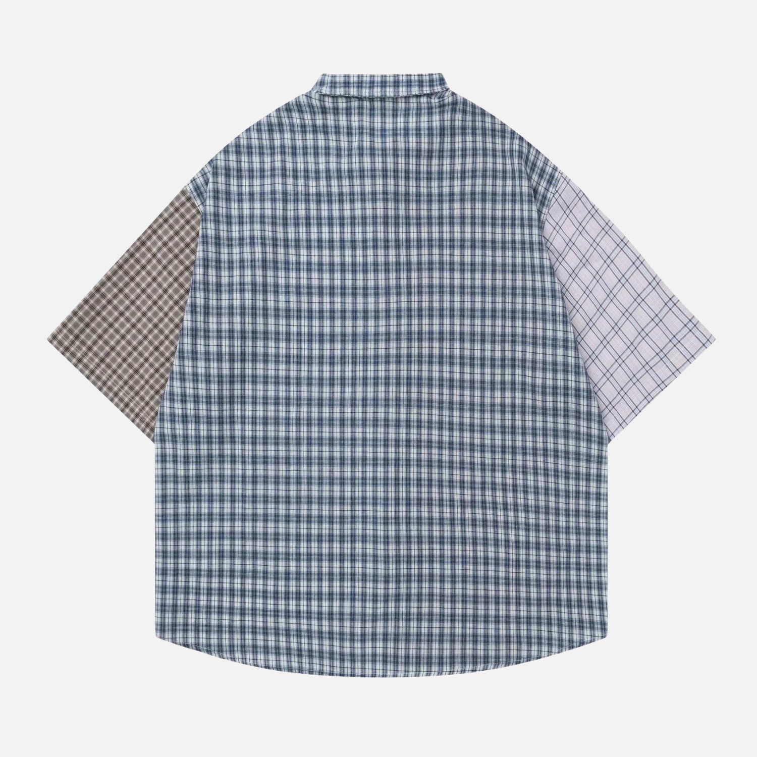 Japanese Vintage Colorblock Cotton Shirt