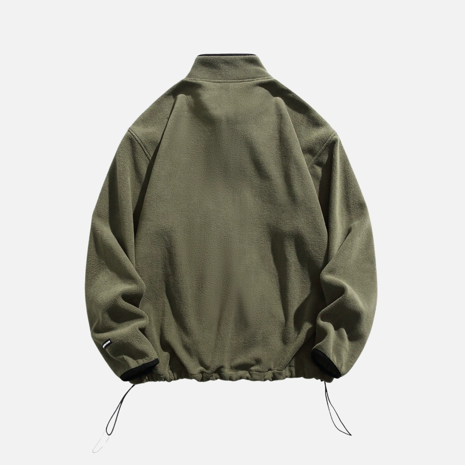 Embroidered Stand Collar Sweatshirt
