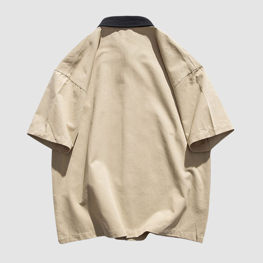 Buchstaben-Patchwork-Hemden