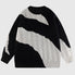 Irregular Color-blocked Design Pullover