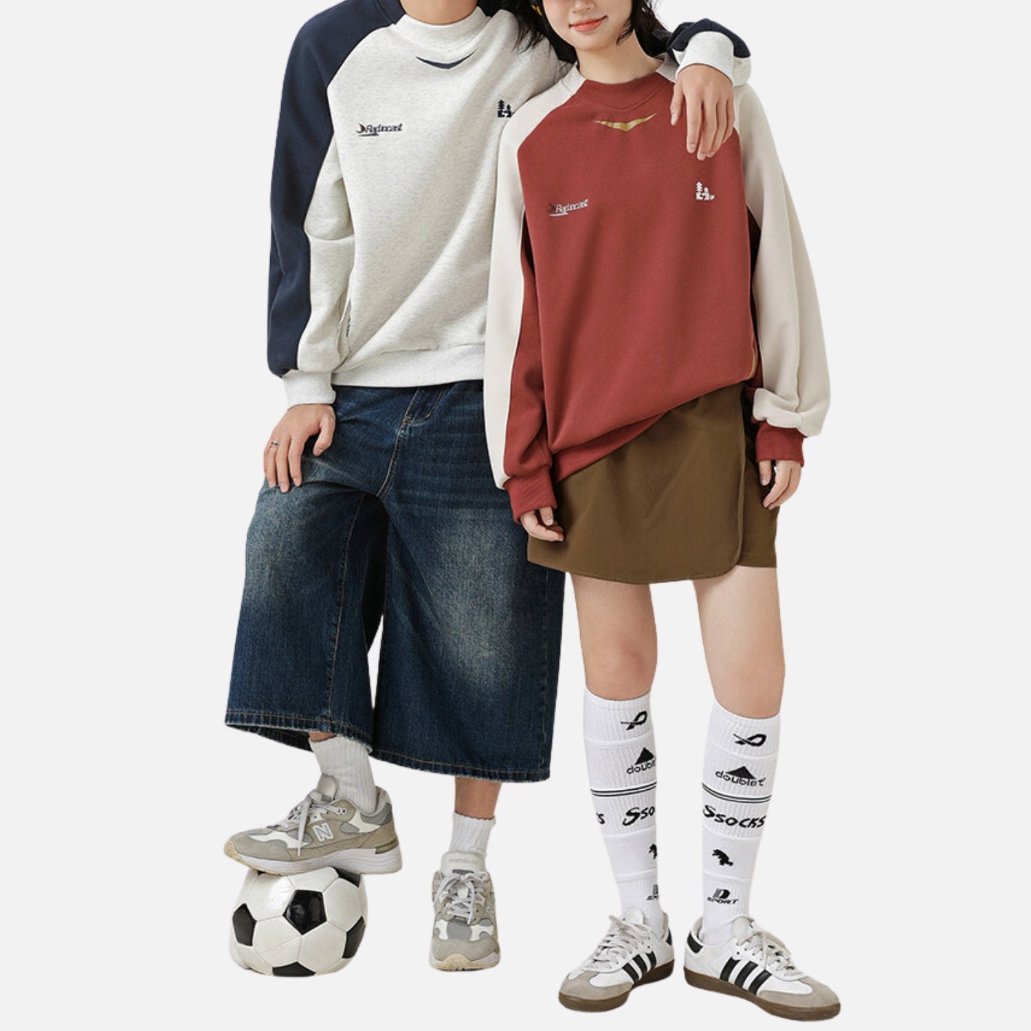 Streetwear Colorblock Crewneck Sweatshirt