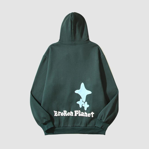 Oversize-Hoodie mit auffälligem Puffprint