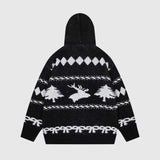 Hooded Christmas Cardigan