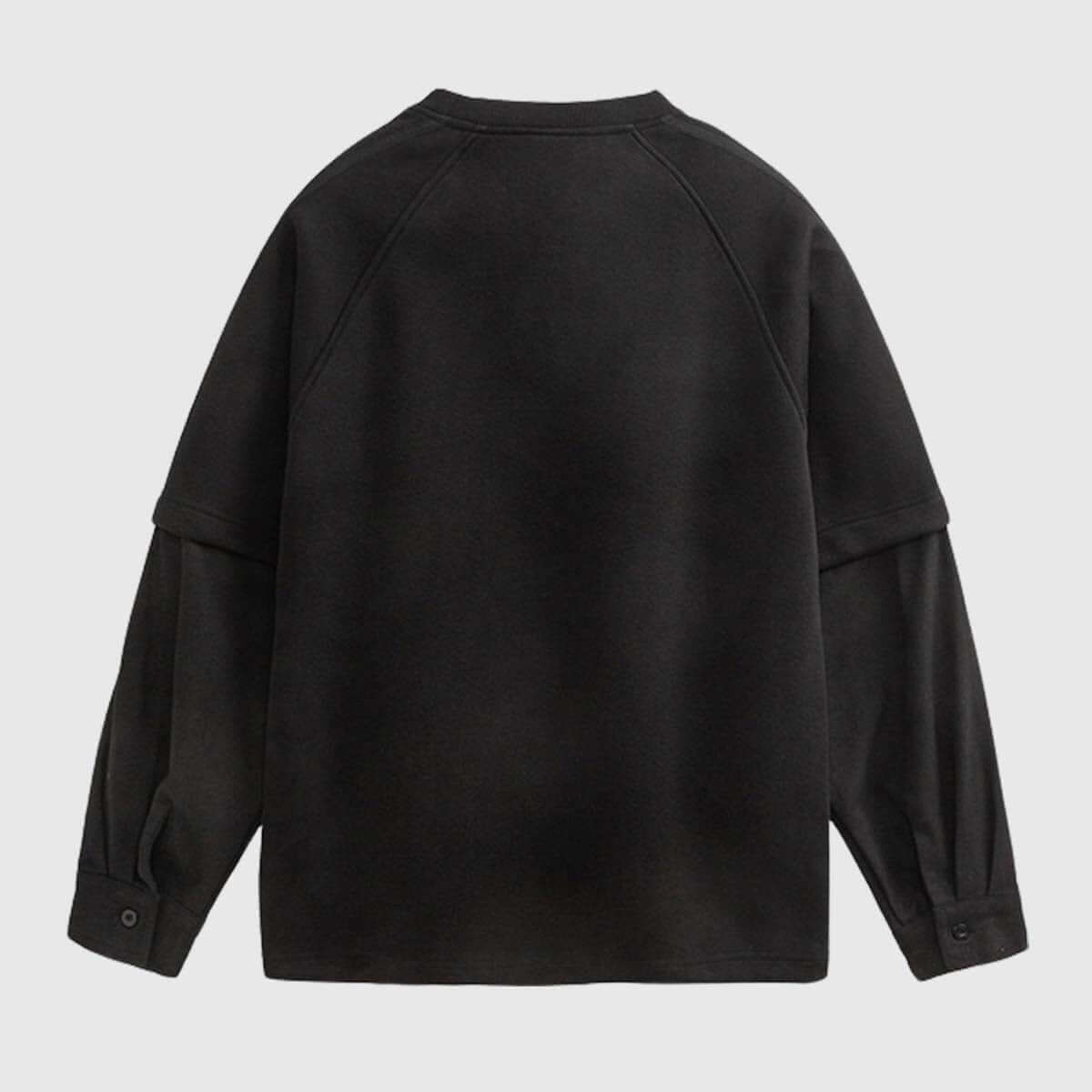 Farbblock-Sweatshirt „NO PURPOSE“