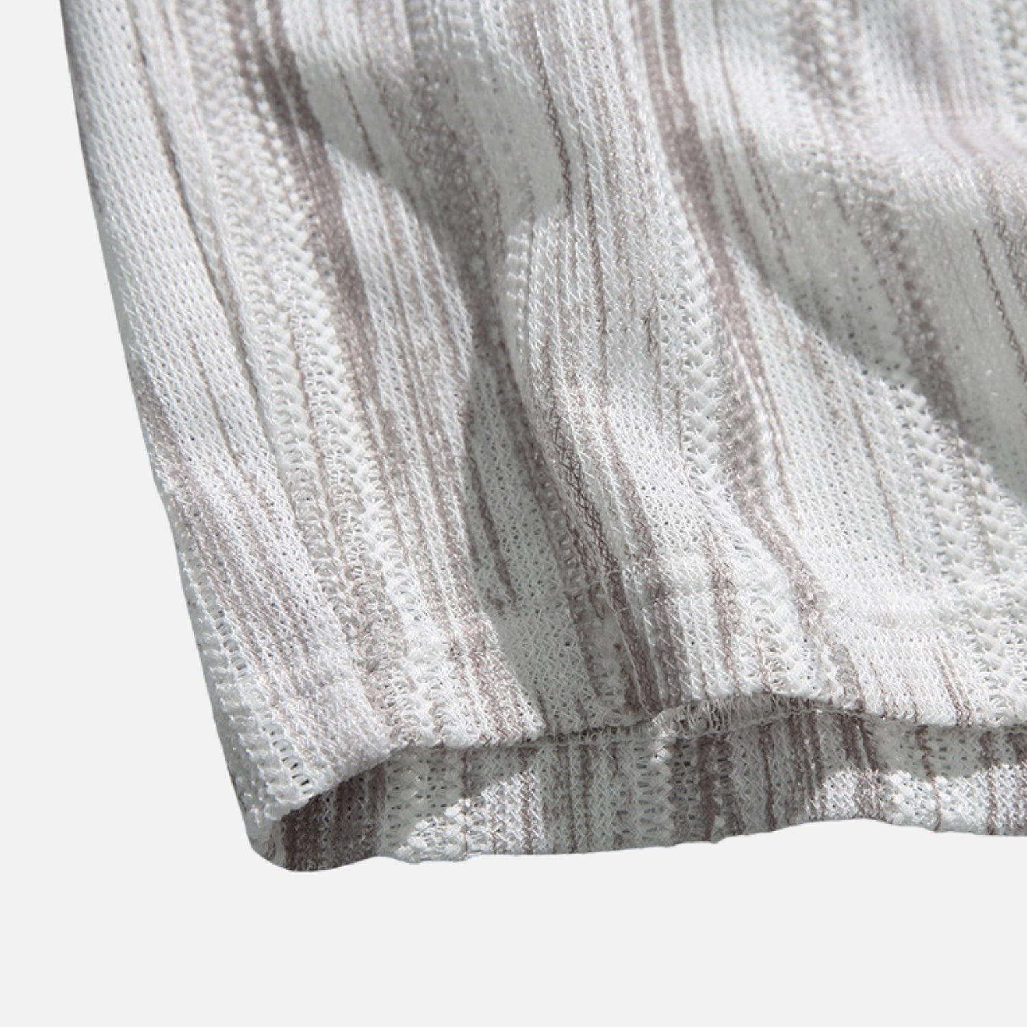 Cutout Colorblock Short Sleeve Shirt
