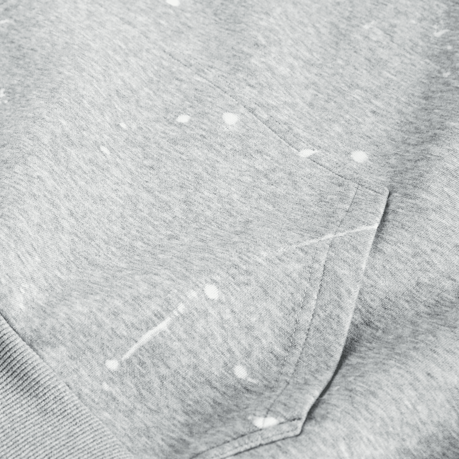 Burnout-Sweatshirt mit halbem Reißverschluss und Stehkragen