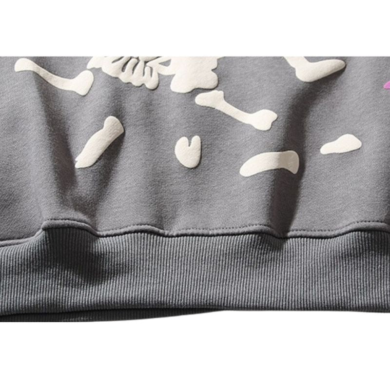 Street Vintage Graffiti Print Hoodies