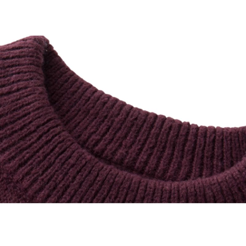 Color Block Fringe Knit Sweater