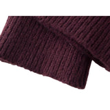Color Block Fringe Knit Sweater