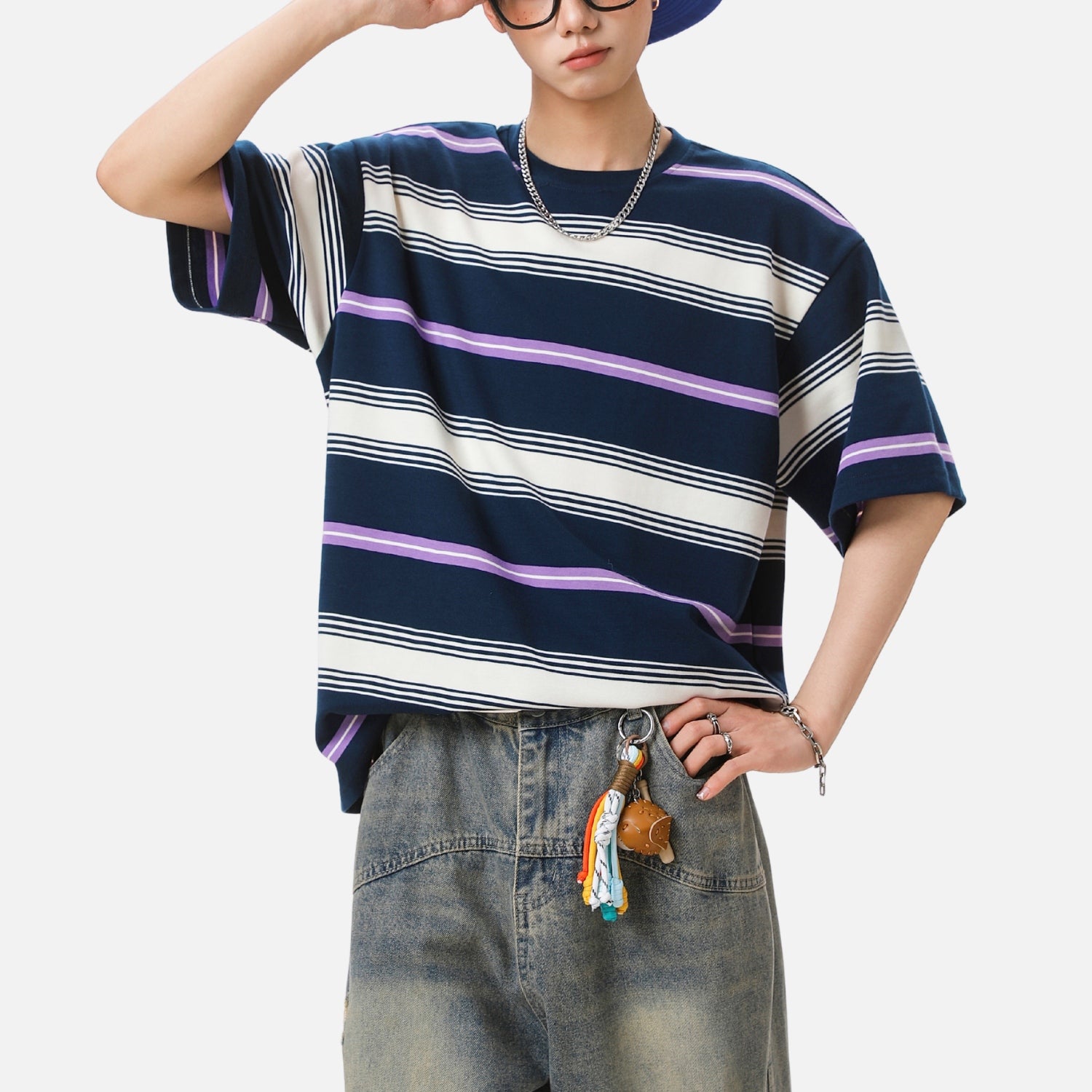Vintage Striped Cotton Tee