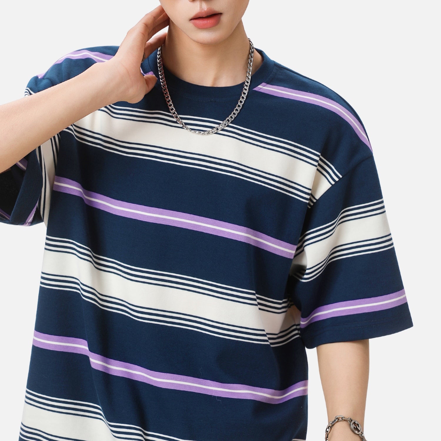 Vintage Striped Cotton Tee
