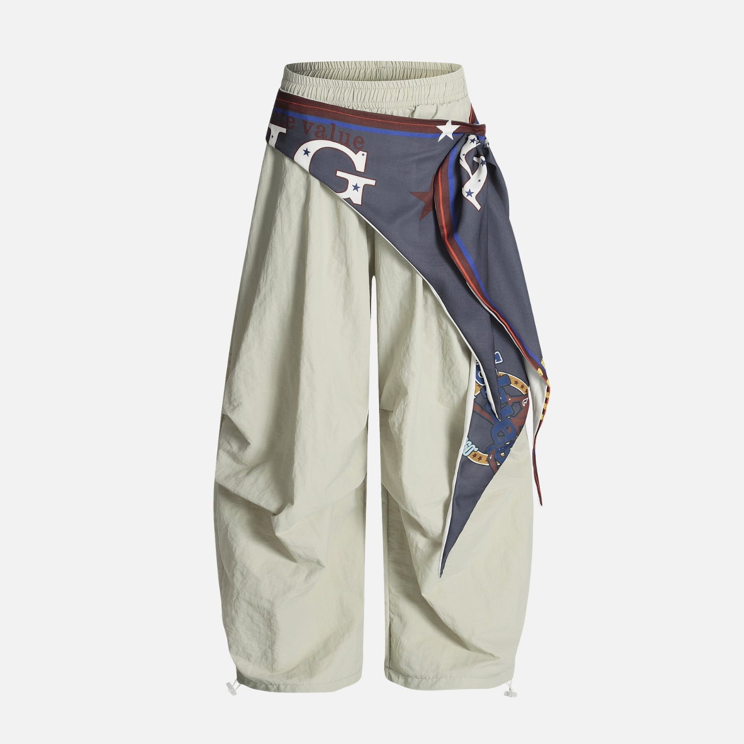 Vintage Paratrooper Wide-Leg Pants