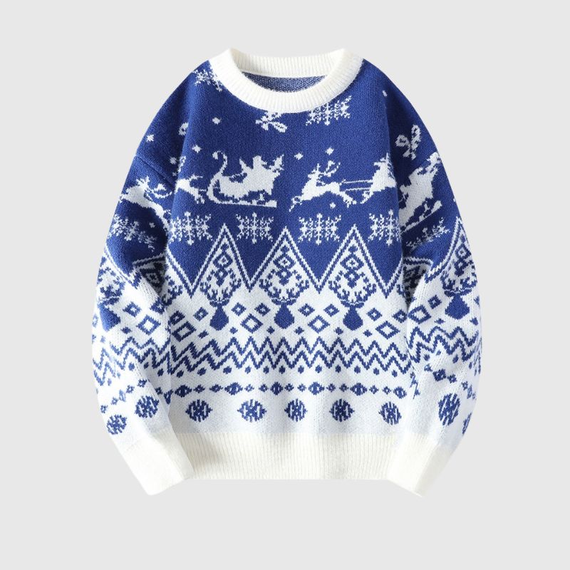 Christmas Pattern Lazy Sweater