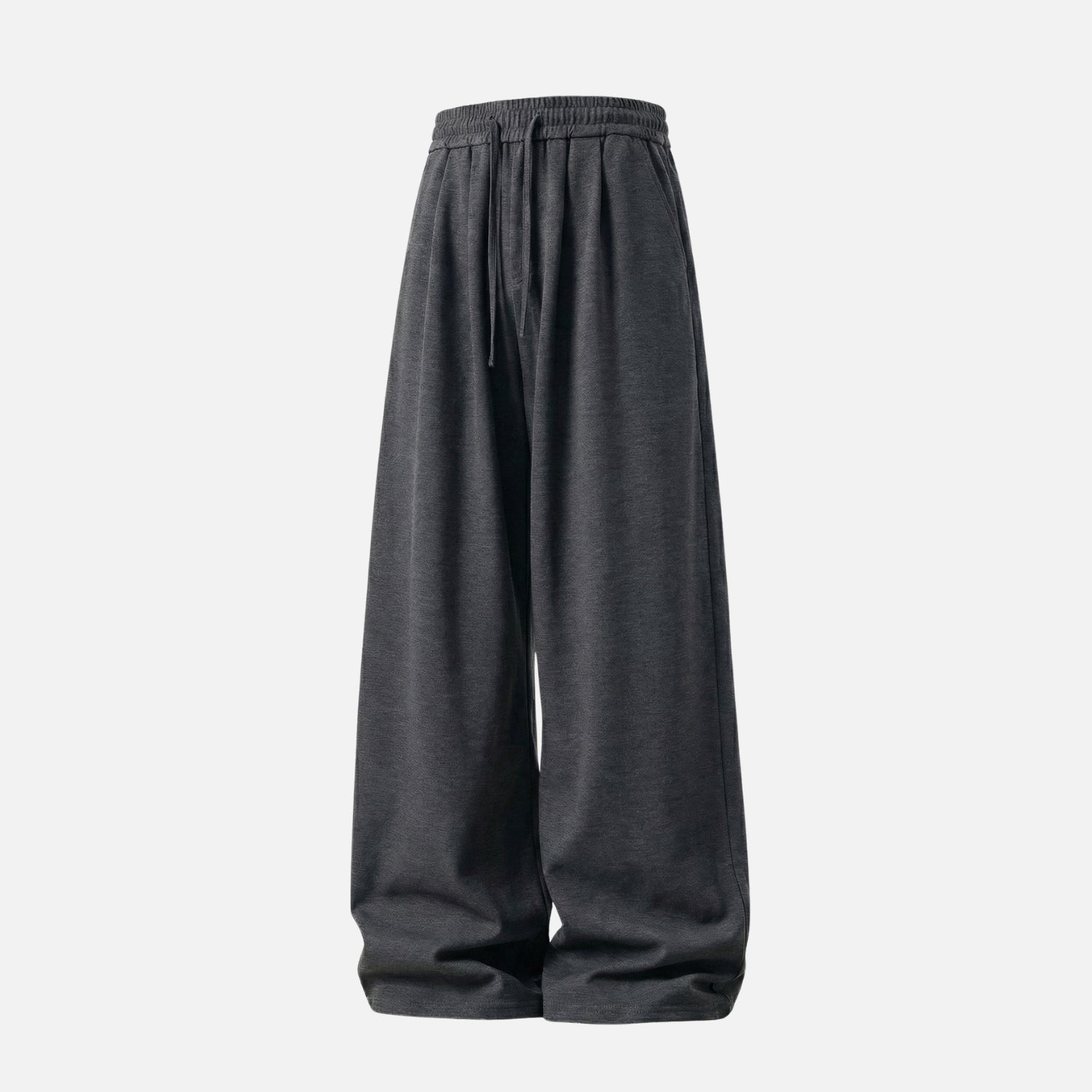 Draped Double-Pleated Casual Pants