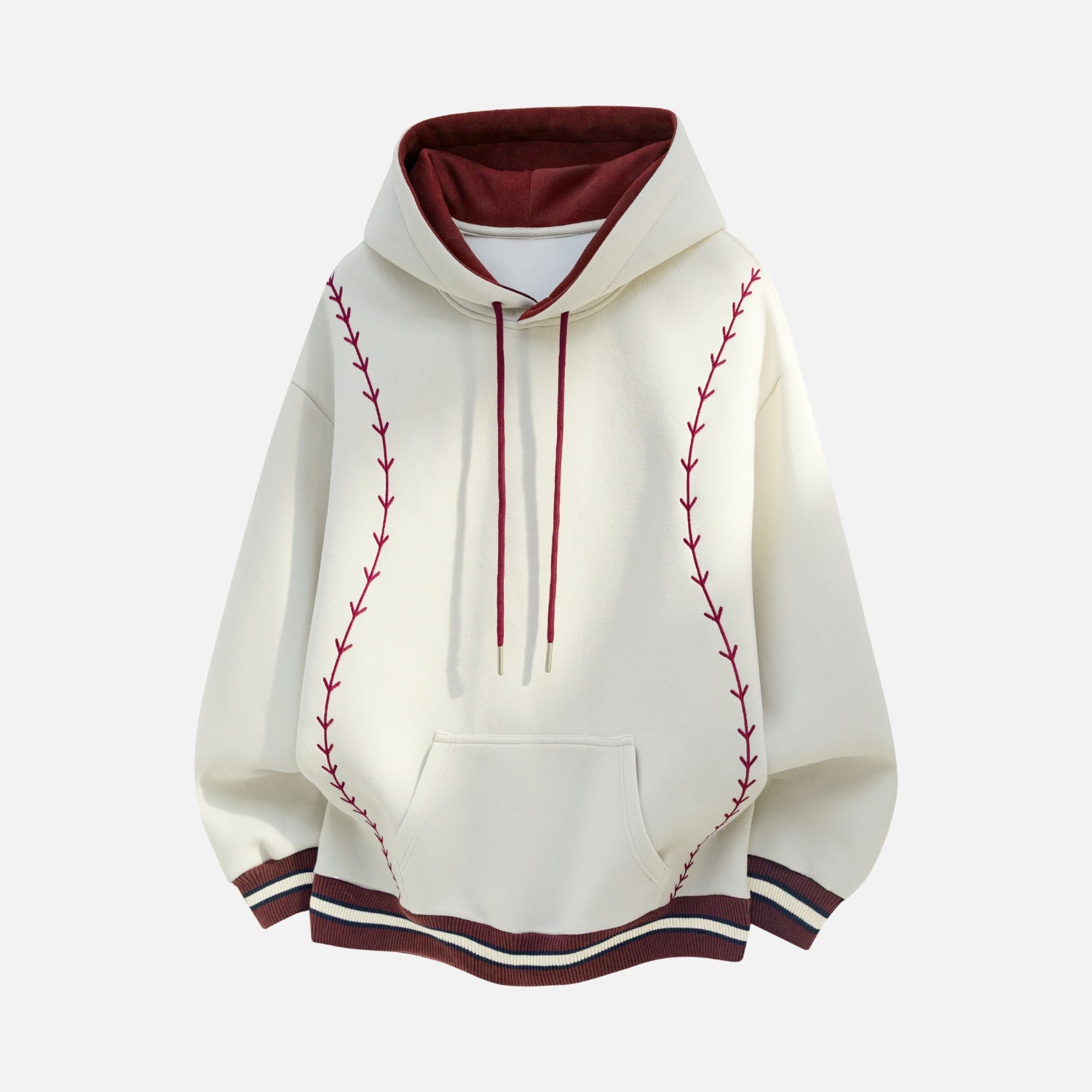 Heavyweight Vintage Contrast Embroidered Hoodie