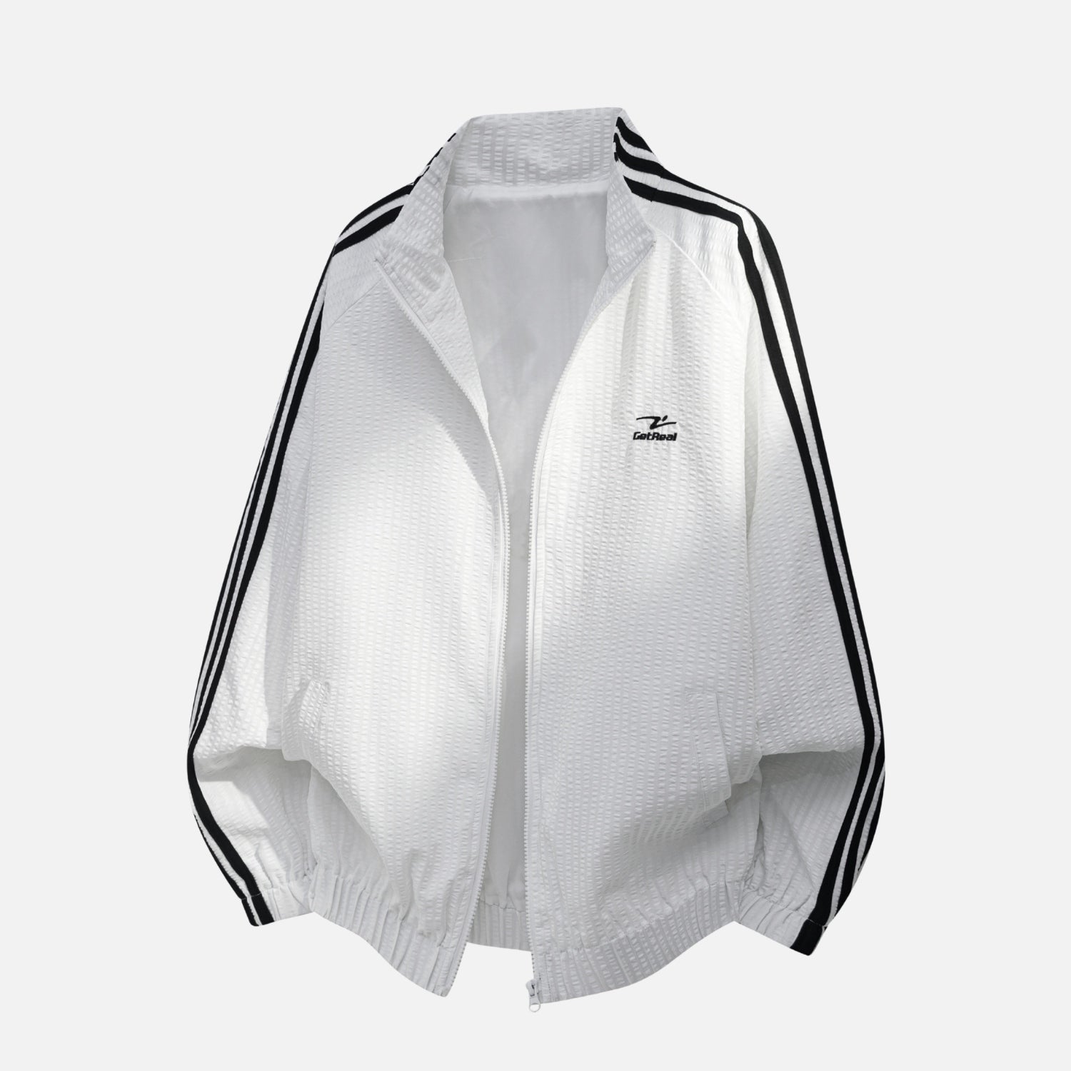 Textured Colorblock Track Jacket