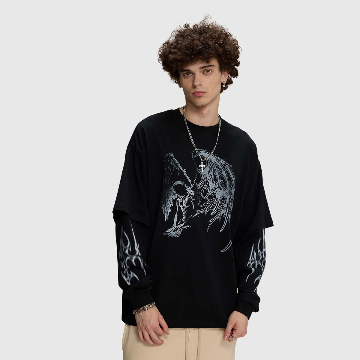 Angel and Thorn Graphic Sweatshirt