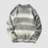 Vibrant Transition Stripe Knit Pullover