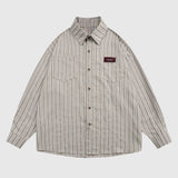 Vintage Vertical Striped Shirt