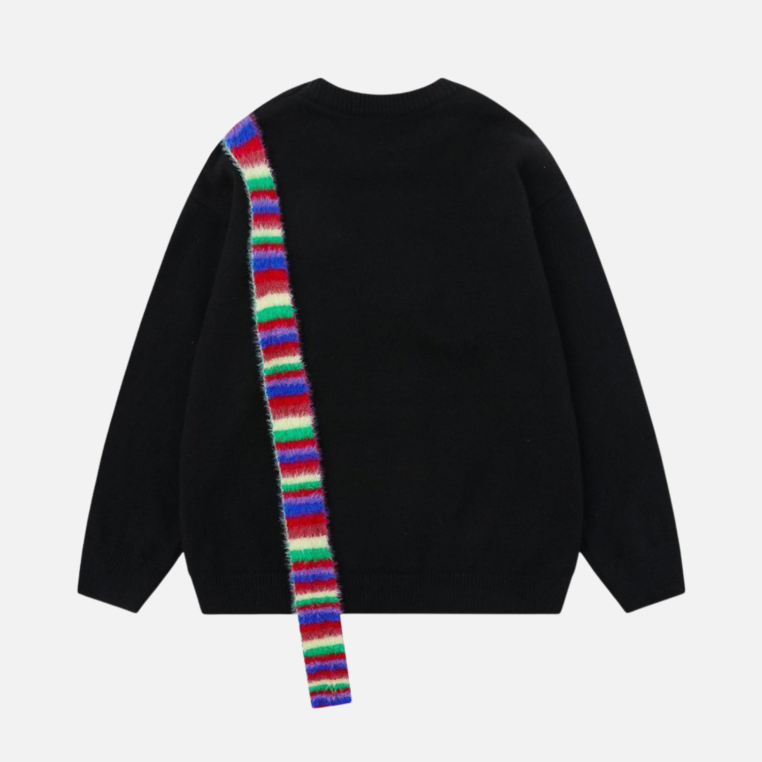 Pullover mit Farbblock-Stickerei und Hund