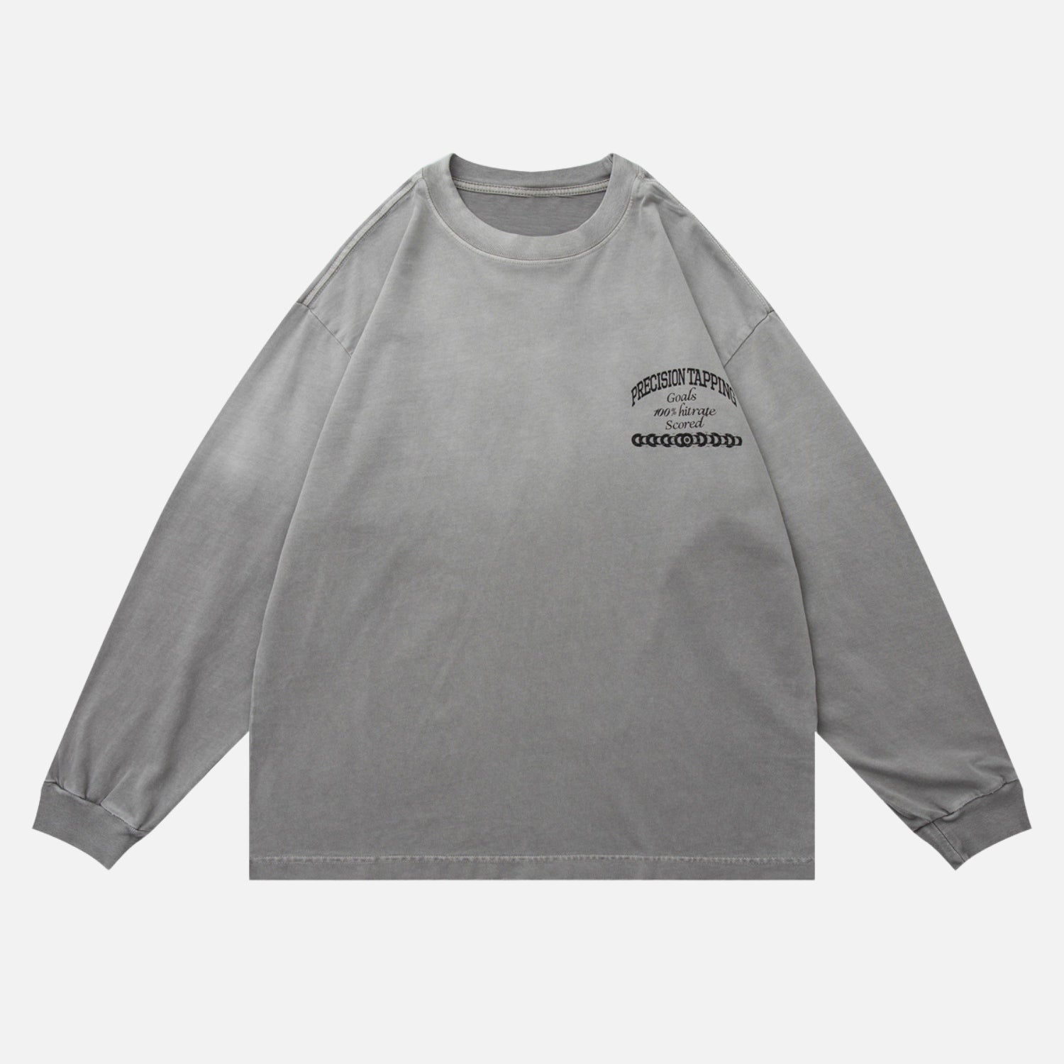 Sweatshirts aus Baumwolle mit Washed-Out-Farbverlauf