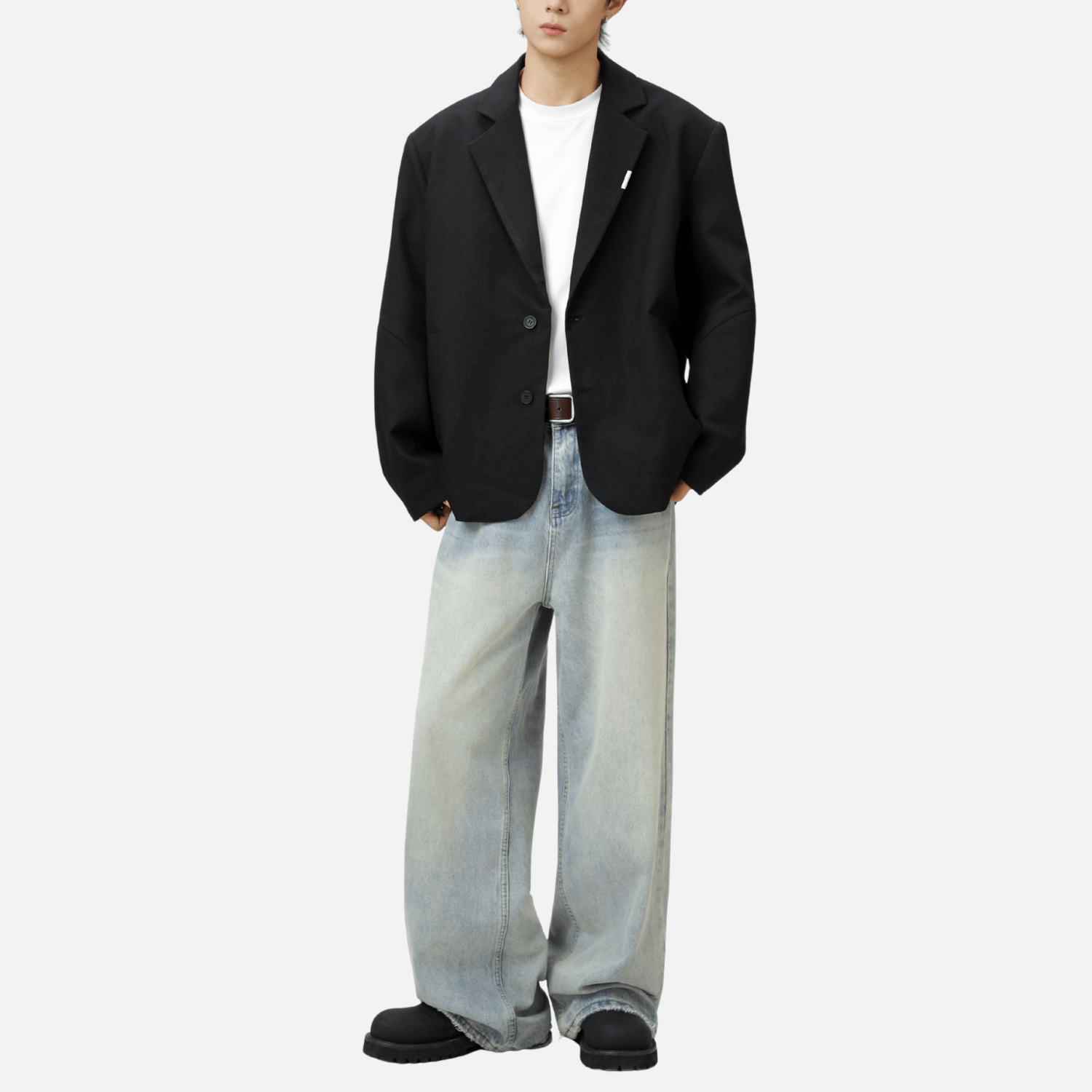 Patchwork Design Retro Blazer