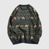 Tribal Pattern Knit Sweater