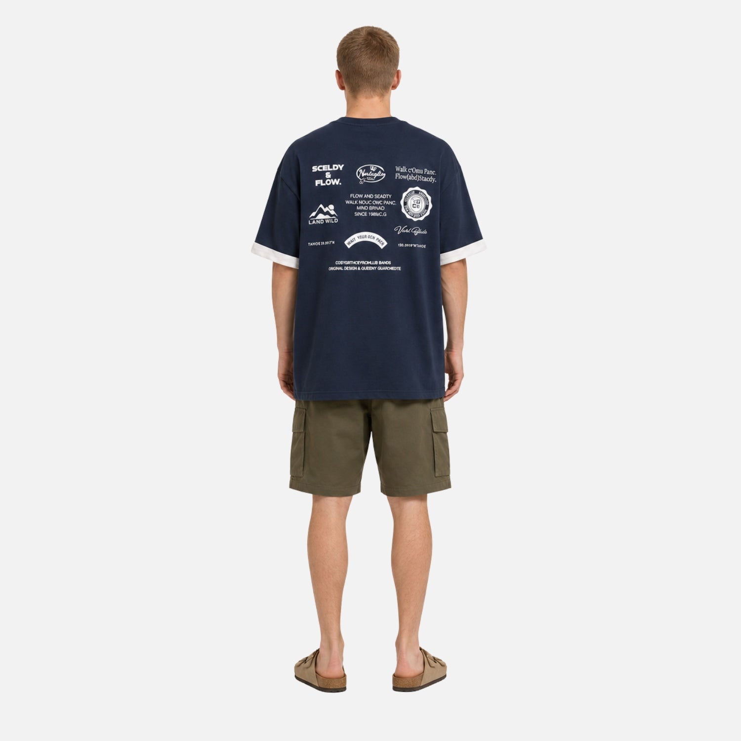 T-Shirt in Lagenoptik