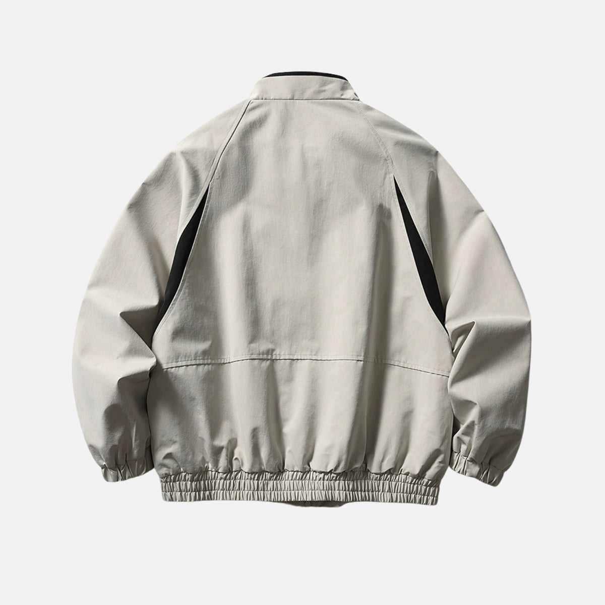 Colorblock Utility Stand Collar Jacket