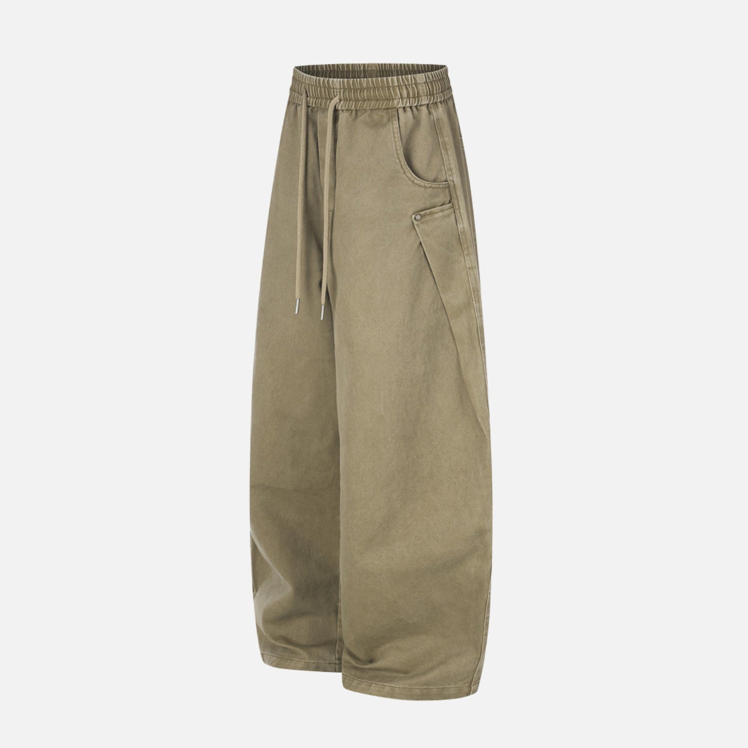 Vintage Washed Baggy Cotton Pants